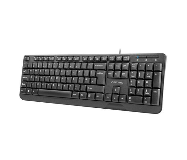 NATEC Trout Slim Black Us Layout - 1438048 - zdjęcie 3